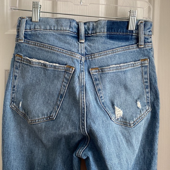 Abercrombie & Fitch The 90's Straight Ultra High Rise Cross Over Waist Jeans - Picture 4 of 10